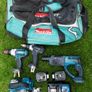 Makita 4 Piece 18v Power Tool Kit (everything works fine) Image 2