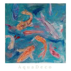 Original Abstract Painting Fish Art Painting Irish Art