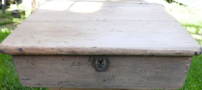 Antique  School Desk, Wooden Writing Slope