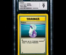 Potion 94/102 1999-2000 CGC 9 Mint Graded Common WOTC Base Set 1999 Pokemon Card Vintage 4th Print