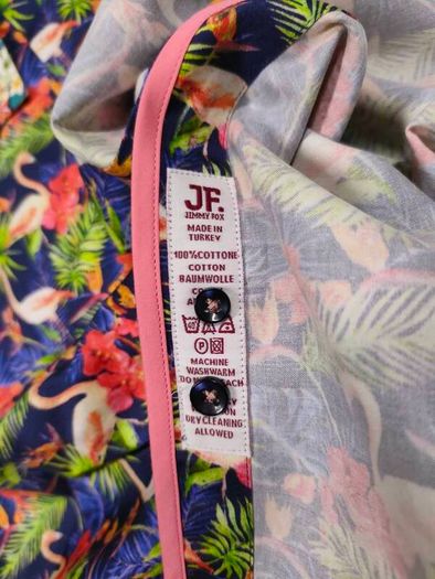 New Jimmy Fox Flamingo Patterned Shirt Mens XL/XXL