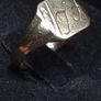 Vintage Irish 9ct Gold Signet Ring Fully Hallmarked Dublin Size 48 Image 3