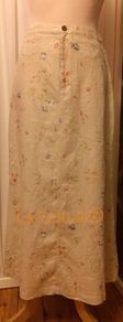Vintage Beige Liz Claiborne Full Length Skirt