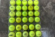 Yellow golf balls
