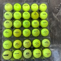 Yellow golf balls