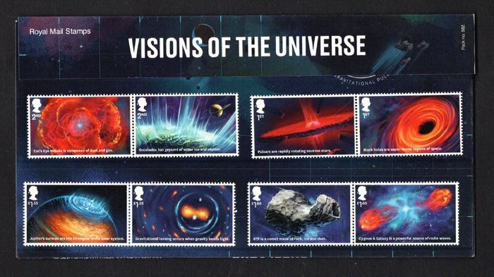 2020 Great Britain The 200th Anniversary of the Royal Astronomical Society - Visions of the Universe Commemorative Stamps Presentation Pack