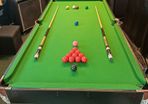 6ft x 3ft Custom-Built Snooker / Pool Table - Cues, Balls & Accessories