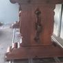 Antique 19th Century oak Monastery Table chunky well made solid with amazing patina comes with two large oak benches Image 3