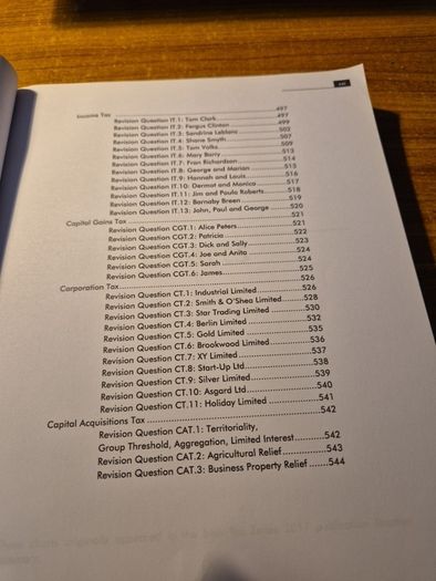Irish Taxation. Law and Practice. Irish Tax Institute. Volume 2. 15th Edition. Assignments, Questions & Solutions.
