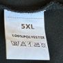 Ladies Black Short-sleeve Top Features Sheer polka-dot mesh sleeves Image 2