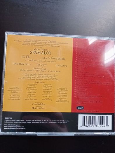 Monty Pythons Spamalot OST CD Soundtrack