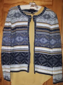 Cardigan And Blouse