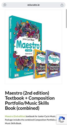 Maestro (2nd edition) Textbook + Composition Portfolio/Music Skills Book (combined)