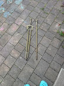 vintage fireplace tools