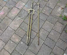 vintage fireplace tools