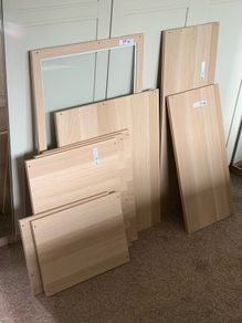 Ikea light oak pax shelves, drawers, hangers