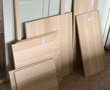 Ikea light oak pax shelves, drawers, hangers