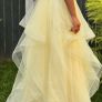 Dani's closet yellow (lemon) debs dress Image 4