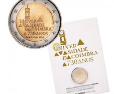 Portugal 2 Euro Commemorative Coin 2020 - The University of Coimbra BU. Blister Card.