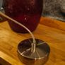 Ceiling lights, red glass shades x3 Image 4