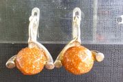 silver earrings