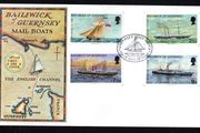 1973 Guernsey Mail Packet Boars Commemorative Stamps Addressed First Day Cover (FDC)