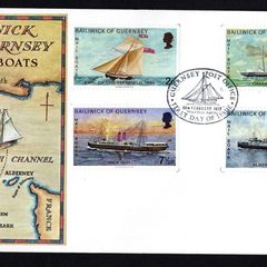 1973 Guernsey Mail Packet Boars Commemorative Stamps Addressed First Day Cover (FDC)