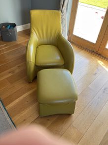 lounge chair with footstool