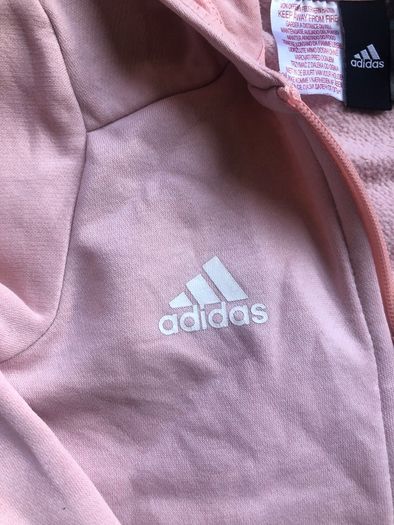 Adidas Girls pink hoodie U.K. 9-10