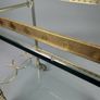 Hollywood Regency Brass & Glass Bar or Drinks Trolley Image 7