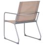 4 Piece Garden Lounge Set Fabric & Steel Taupe Image 9