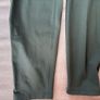 Olive green maternity leggings Image 2