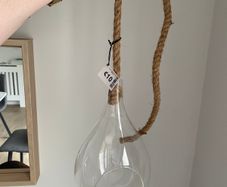 Glass hanging vase
