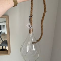 Glass hanging vase