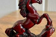Small Red Resin Chinese Lucky Horse