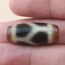 Vintage Chain Link Pattern Himalayan Tibetan Agate Dzi Bead Amulet Image 10