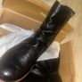 Mens Black leather boots size 8 Image 6