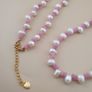 Delicate Pearl & Rose Quartz Necklace Image 2