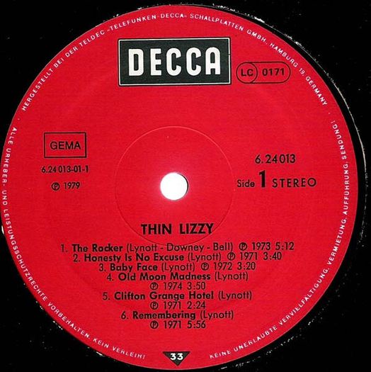 Thin Lizzy  Thin Lizzy