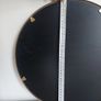 Mirror 40cm diameter solid golden metal frame Image 3