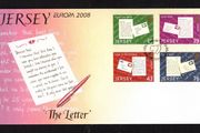 2008 Jersey Europa Letter Writing Commemorative Stamps First Day Cover (FDC)