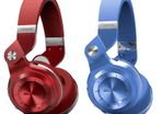 Blue Bluetooth Stereo Headphones
