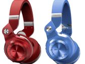 Blue Bluetooth Stereo Headphones