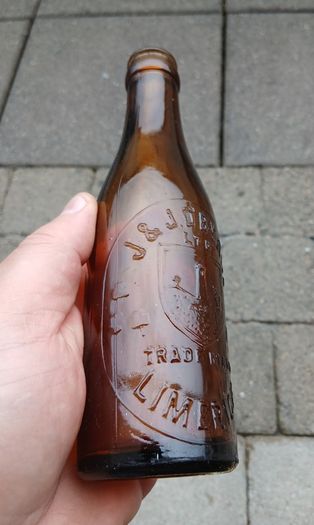 Vintage Limerick J. J. O'Byrne bottle
