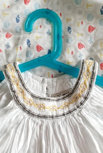 NEXT pure cotton embroidered summer dress