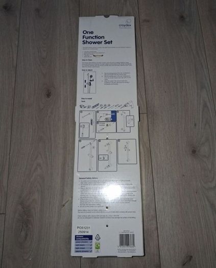 x4 Bundle - Brand New Wickes Accessory Set - Soap Dispenser, Soap Dish, Tumbler - Colour - White - RRP - 12.99 & Brand New Croydex White Adjustable Riser Rail With Fixtures To Hold A Shower Set
