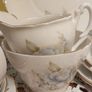21 pcs Very pretty Vintage Royal Stuart Teaset Pale blue and pink flowers Image 3