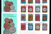 1979 Guernsey 1/2p-20p &amp; UK5 Definitive Stamps 3 First Day Cover (FDC)
