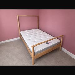 IKEA GJORA double bed frame and mattress for sale
