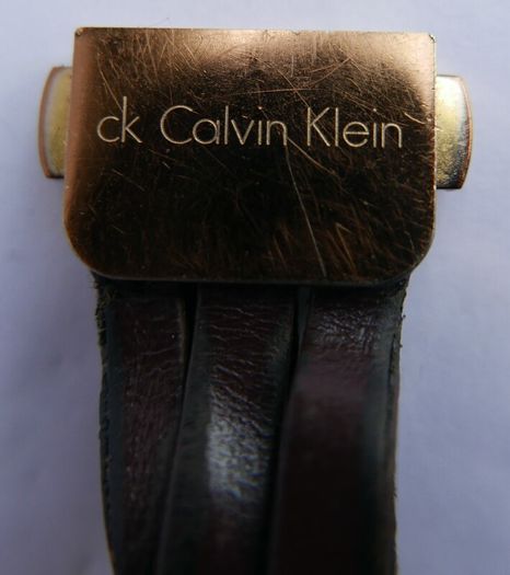Ladies Brown Tassel Leather Rose-Gold Swiss Calvin Klein Designer Watch K2R 256